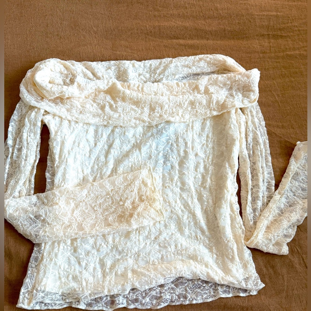 Lulus white lace top